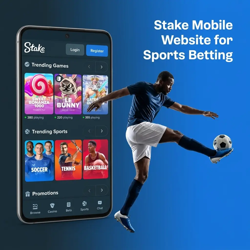 Stake Mobile Website for Sports Betting